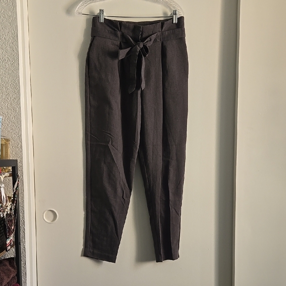 Forever 21 Black Tie-Waist Pants - Picture 2 of 7